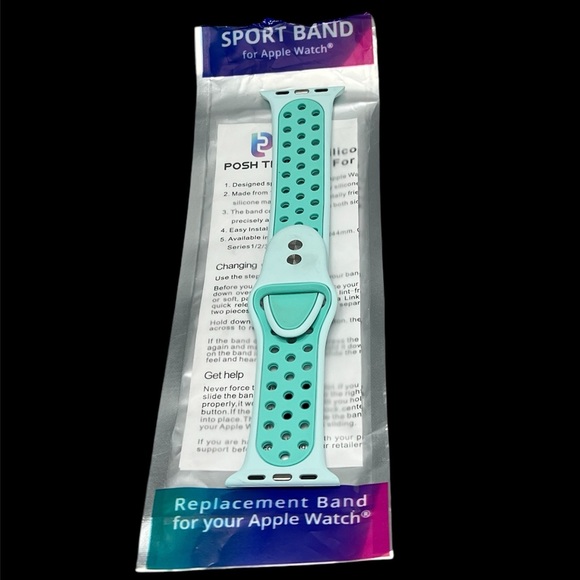 Posh Tech Silicon Replacement Apple Watch Sport Strap 38MM - Picture 1 of 3
